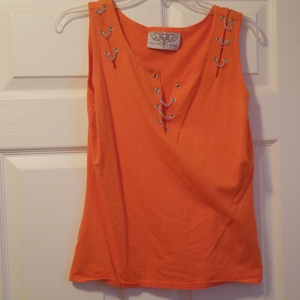 Orange tank top